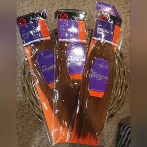 3 Bundle Loose Premium Weave Yaki Human Hair Dark Blonde Straight Color 27  14"